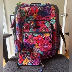 Vera Bradley Floral Fiesta Set - Campus Backpack & Tech Case. Like new.